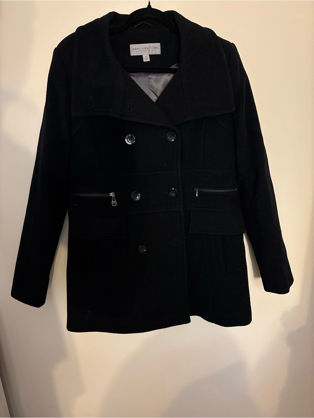 Women’s Marc New York Black Peacoat Size 10